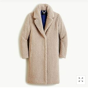 J. Crew Teddy Sherpa Topcoat - NWT